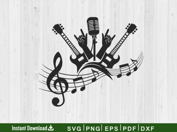 Download Rock and Roll Music Svg, Music Lover - Music Collection