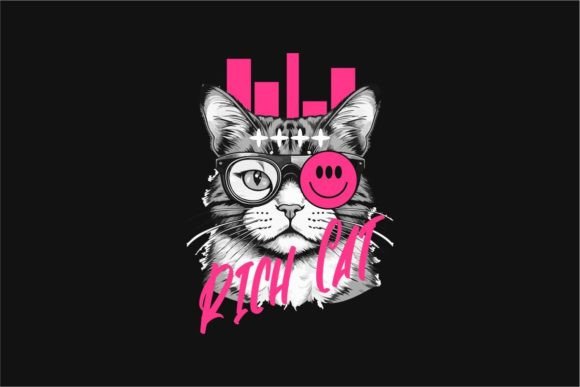 Download Rich Cat Funny Urban T Shirt Design - Rich Collection