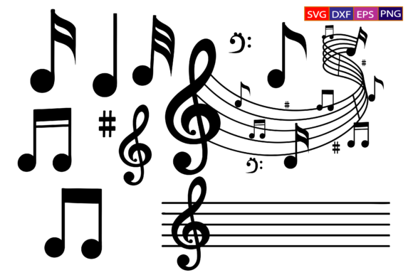 Download Music Notes SVG,music Keys Bundle - Music Collection