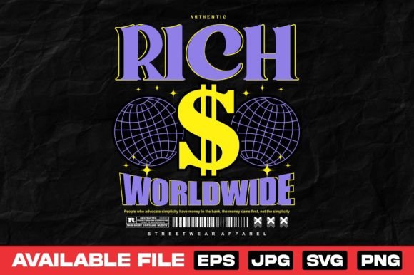 Download Rich Money Urban Apparel T Shirt Design - Rich Collection